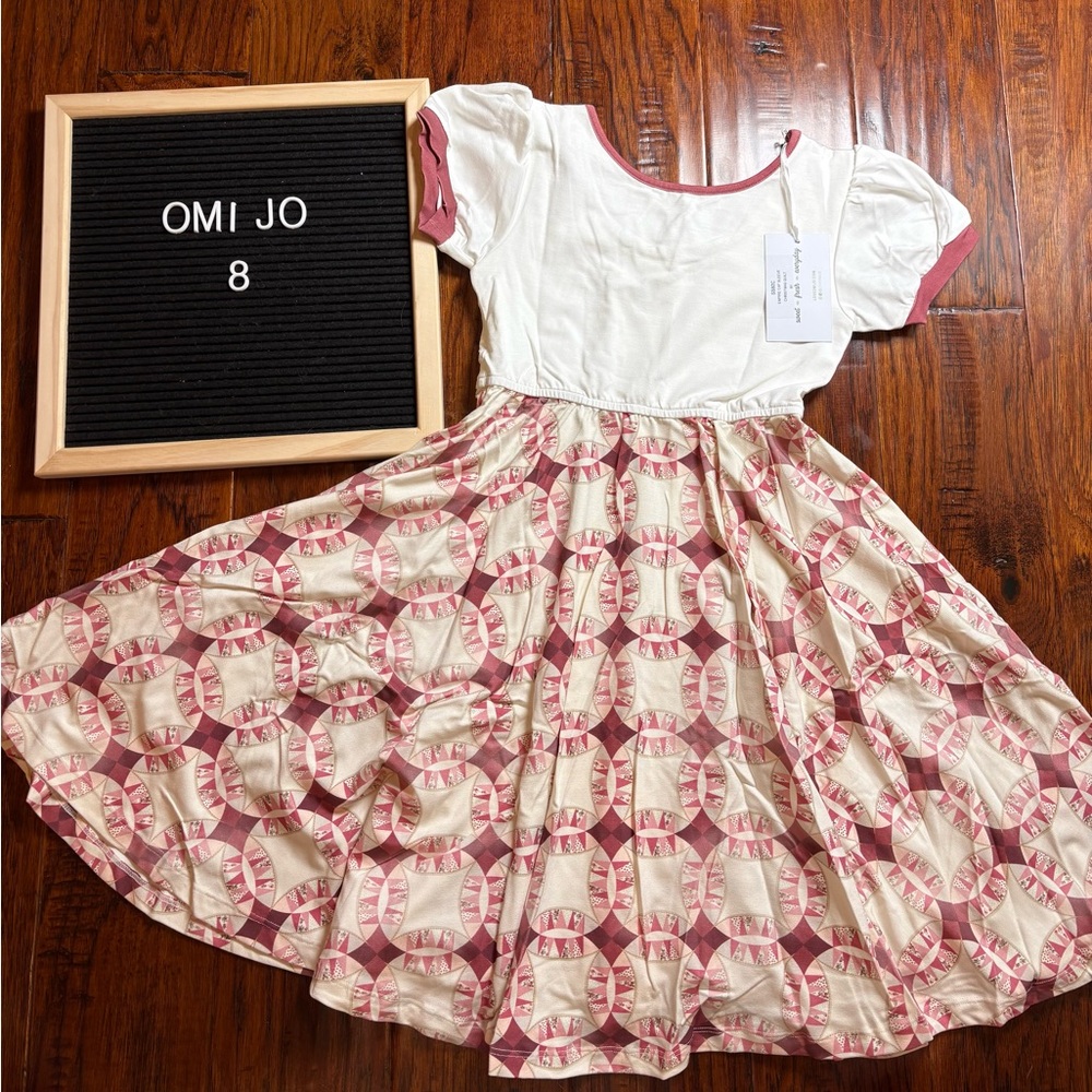 Well Dressed Wolf White and Pink Patterned Dress